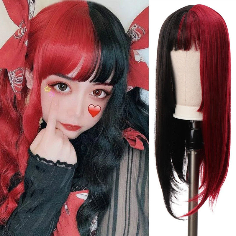 Black and White Cosplay Wig