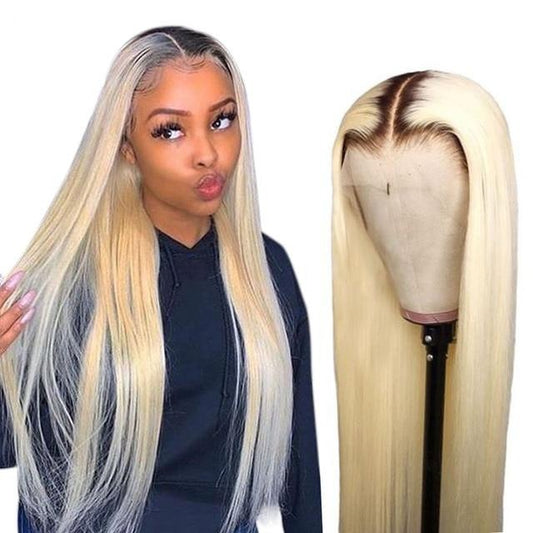 Blonde Ombre Root Lace Front Wig